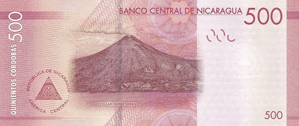 billete de 500 córdobas de Nicaragua