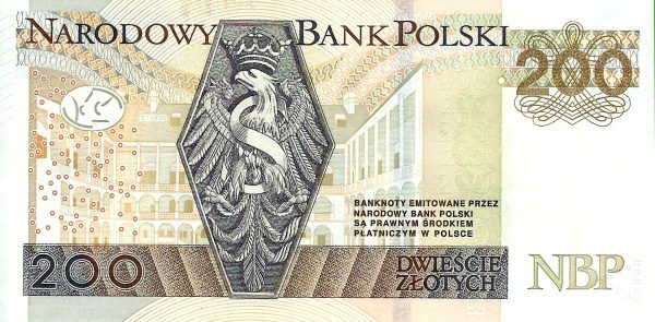 billete de 200 zlotys